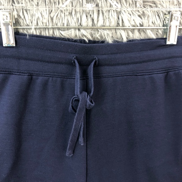 Fabletics Joggers Womens Size Medium Luxe Terry Drawstring Pocket Jogger Navy - Picture 5 of 13